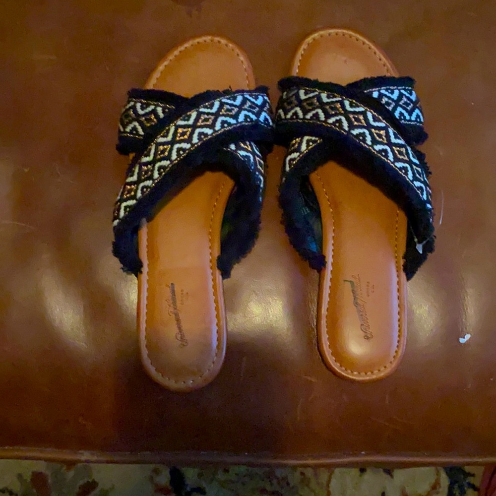 Boho flip flops